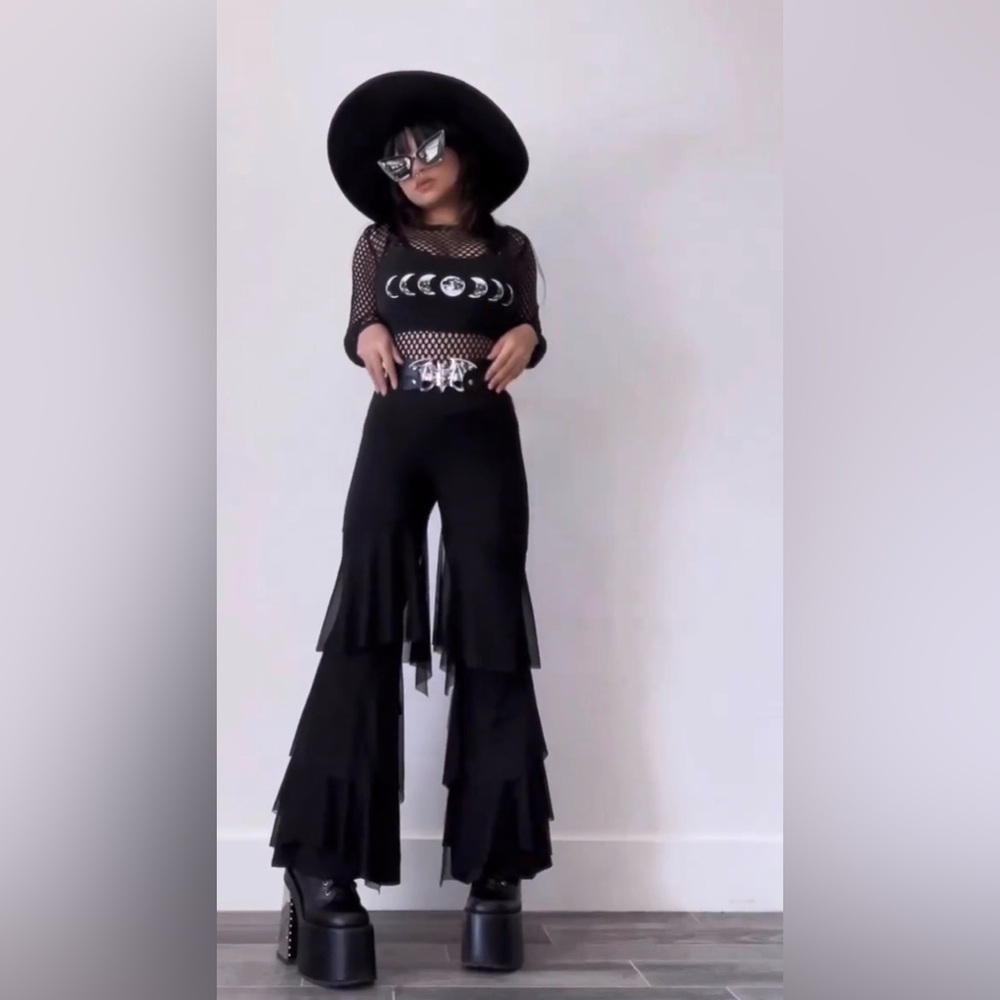Midnight Hour Dark Fairy Palazzo Pants